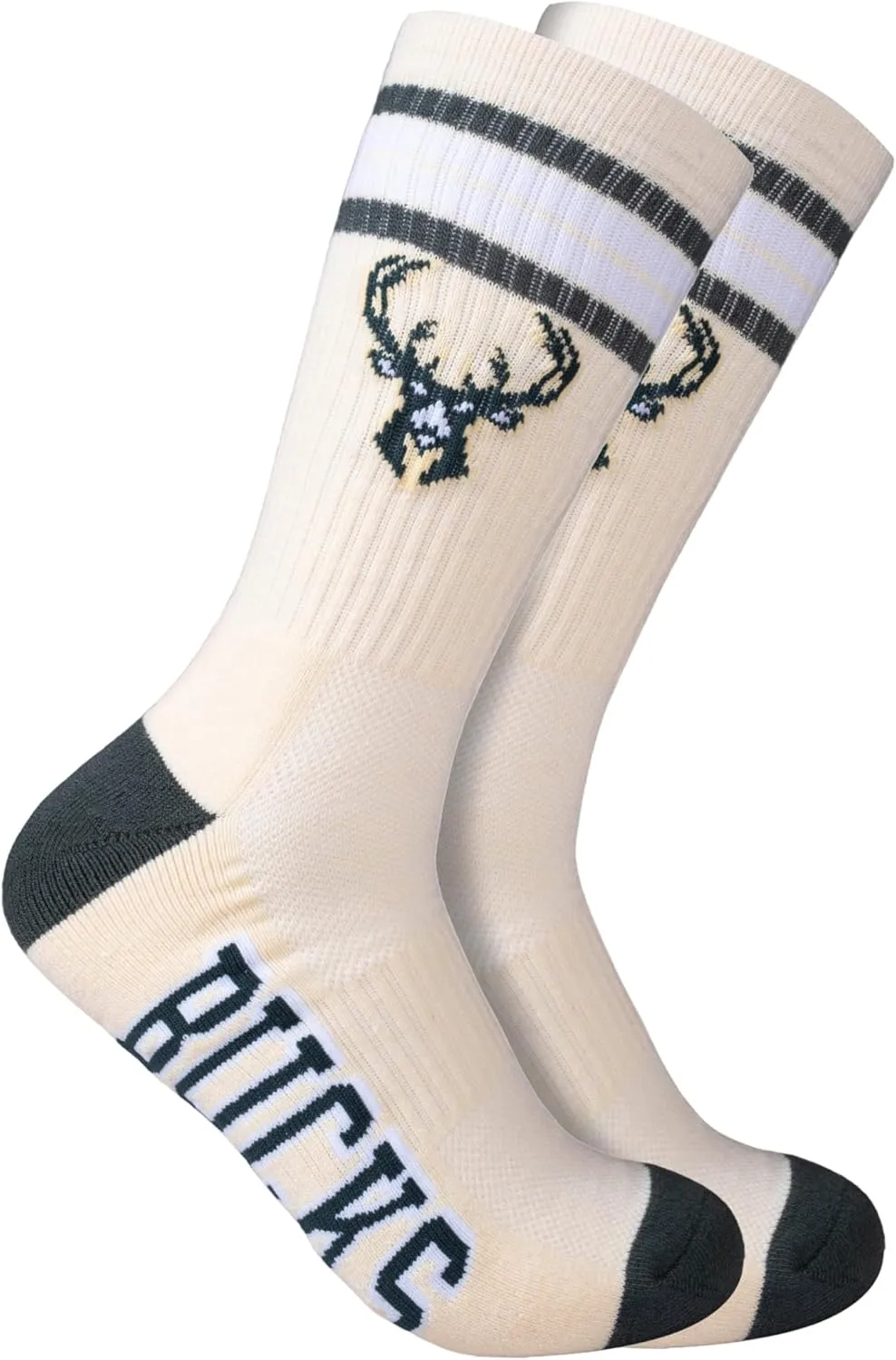 Ultra Game Men's NBA Official Athletic Cushioned Secure Fit Team Crew Socks-3 Pack