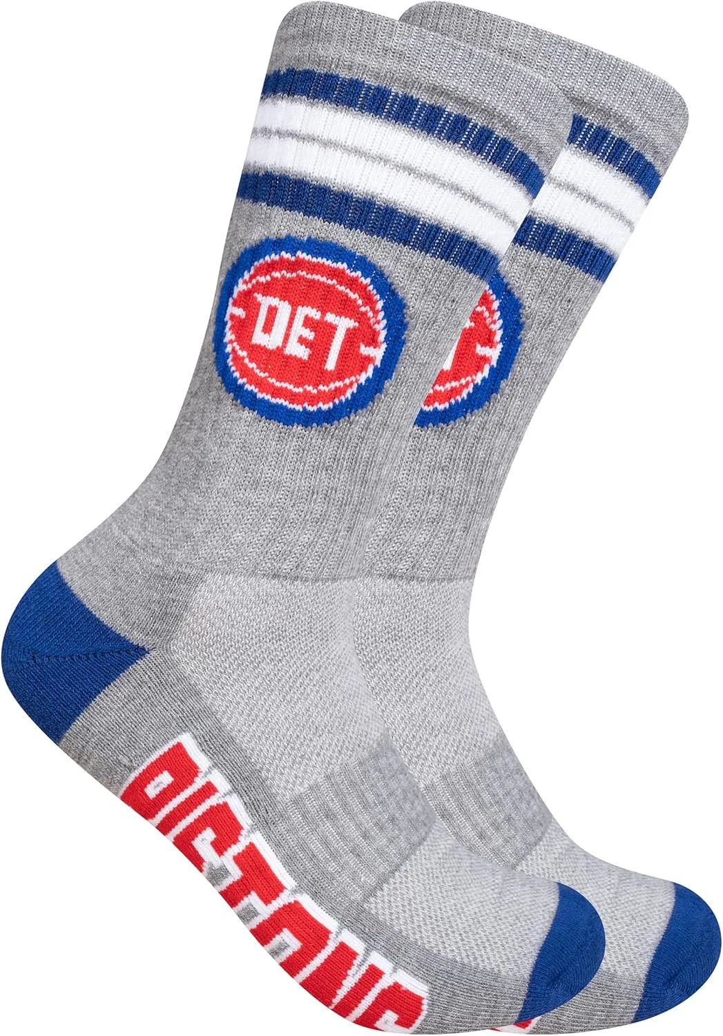 Ultra Game Men's NBA Official Athletic Cushioned Secure Fit Team Crew Socks-3 Pack