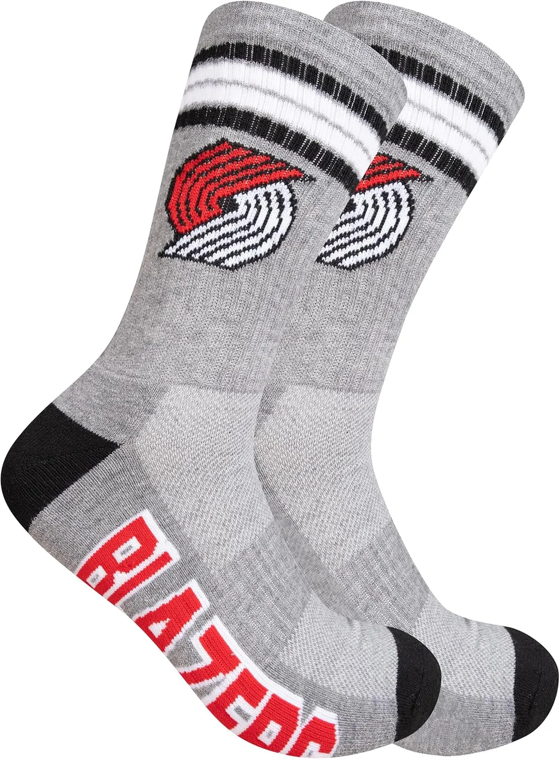 Ultra Game Men's NBA Official Athletic Cushioned Secure Fit Team Crew Socks-3 Pack