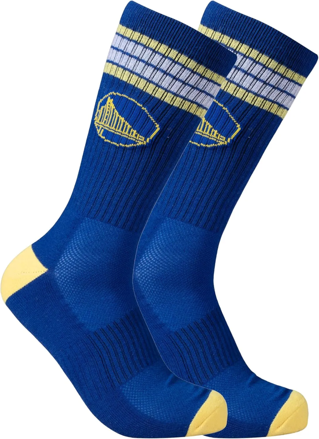 Ultra Game Men's NBA Official Athletic Cushioned Secure Fit Team Crew Socks-3 Pack