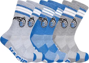 Ultra Game Men's NBA Official Athletic Cushioned Secure Fit Team Crew Socks-3 Pack