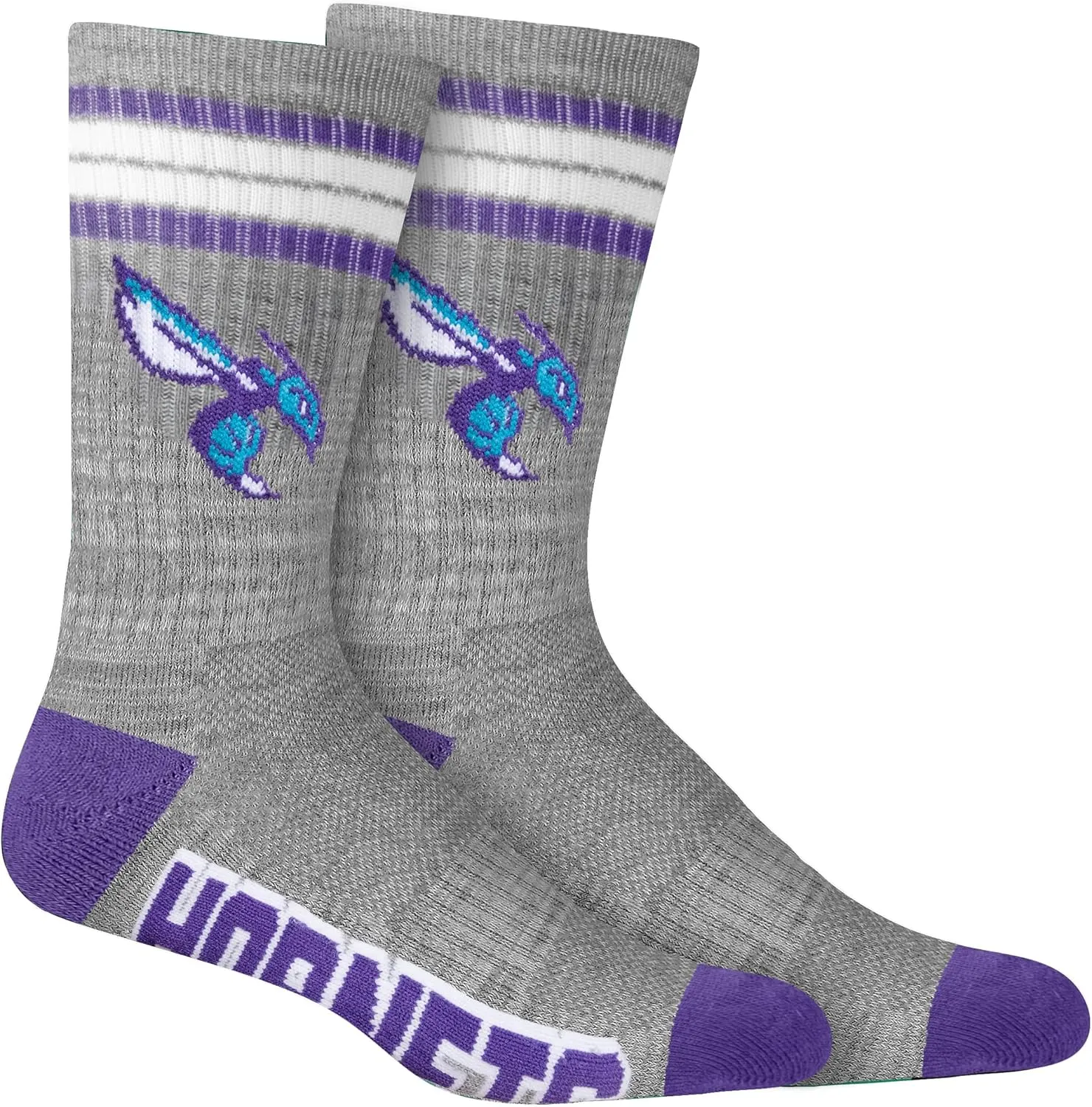 Ultra Game Men's NBA Official Athletic Cushioned Secure Fit Team Crew Socks-3 Pack