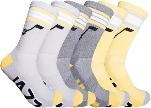Ultra Game Men's NBA Official Athletic Cushioned Secure Fit Team Crew Socks-3 Pack