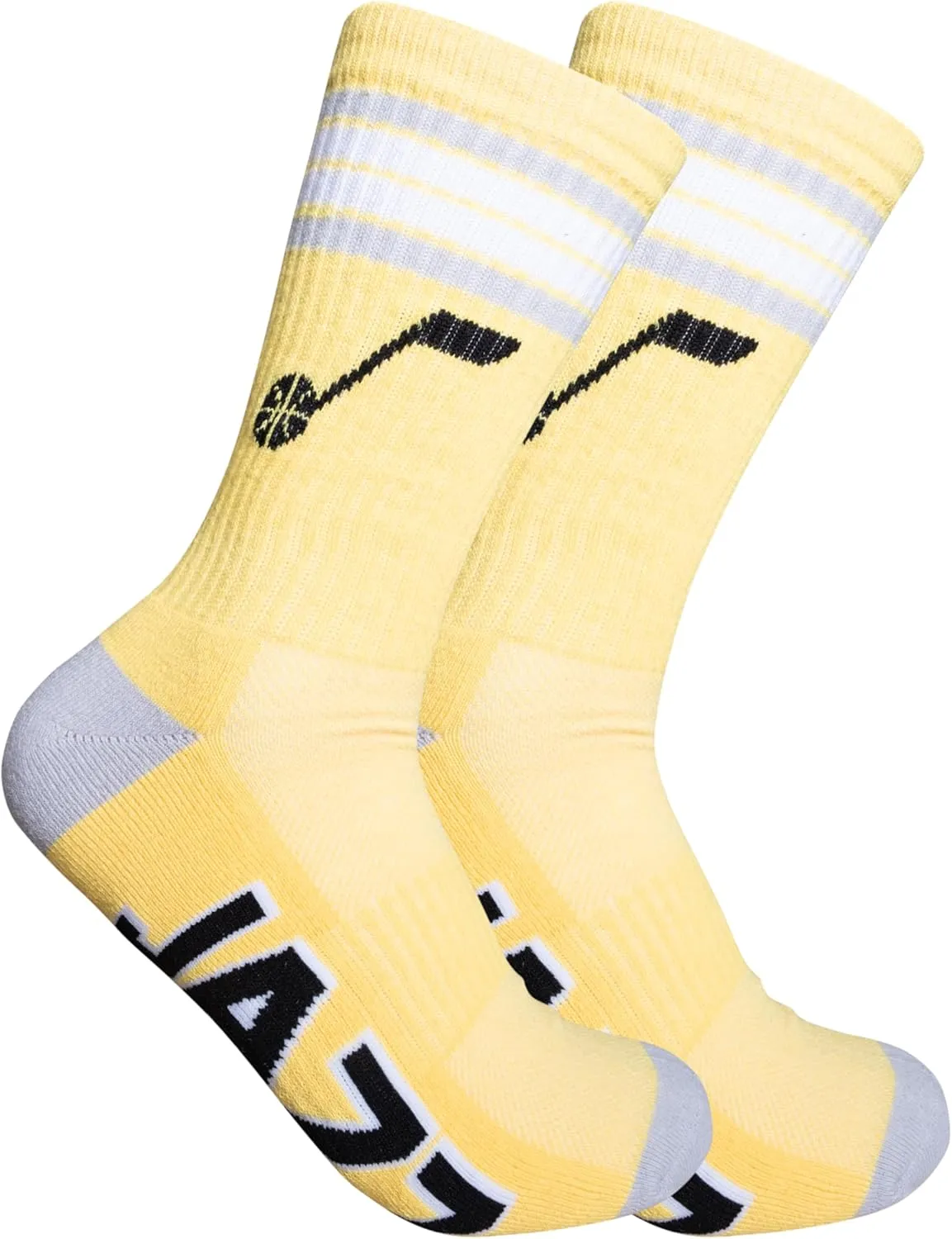 Ultra Game Men's NBA Official Athletic Cushioned Secure Fit Team Crew Socks-3 Pack