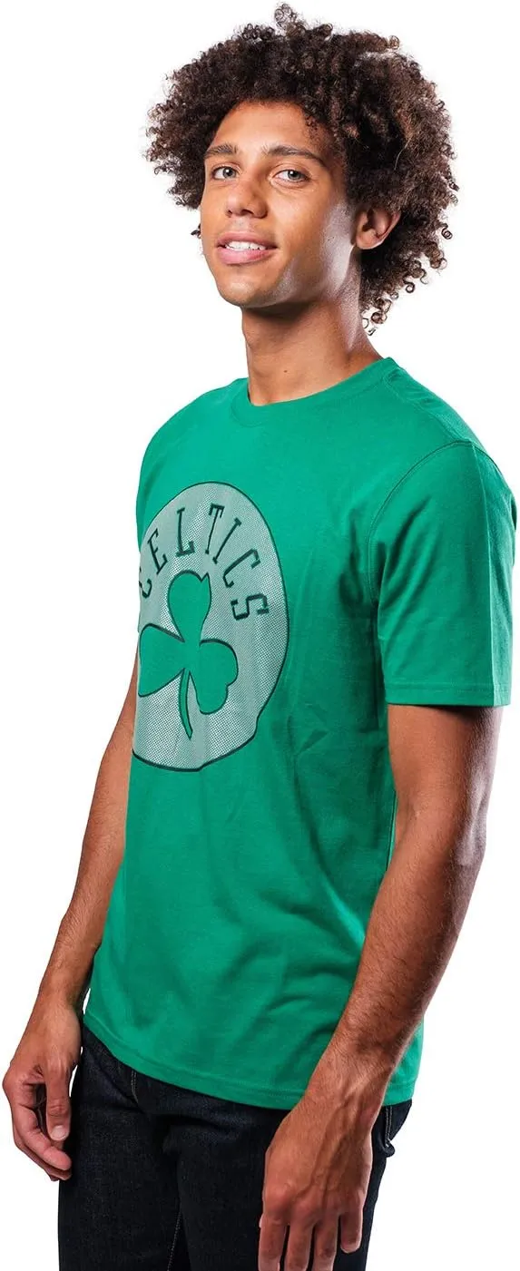 Ultra Game Men's NBA Official Brushed Reflective Logo Tee Shirt