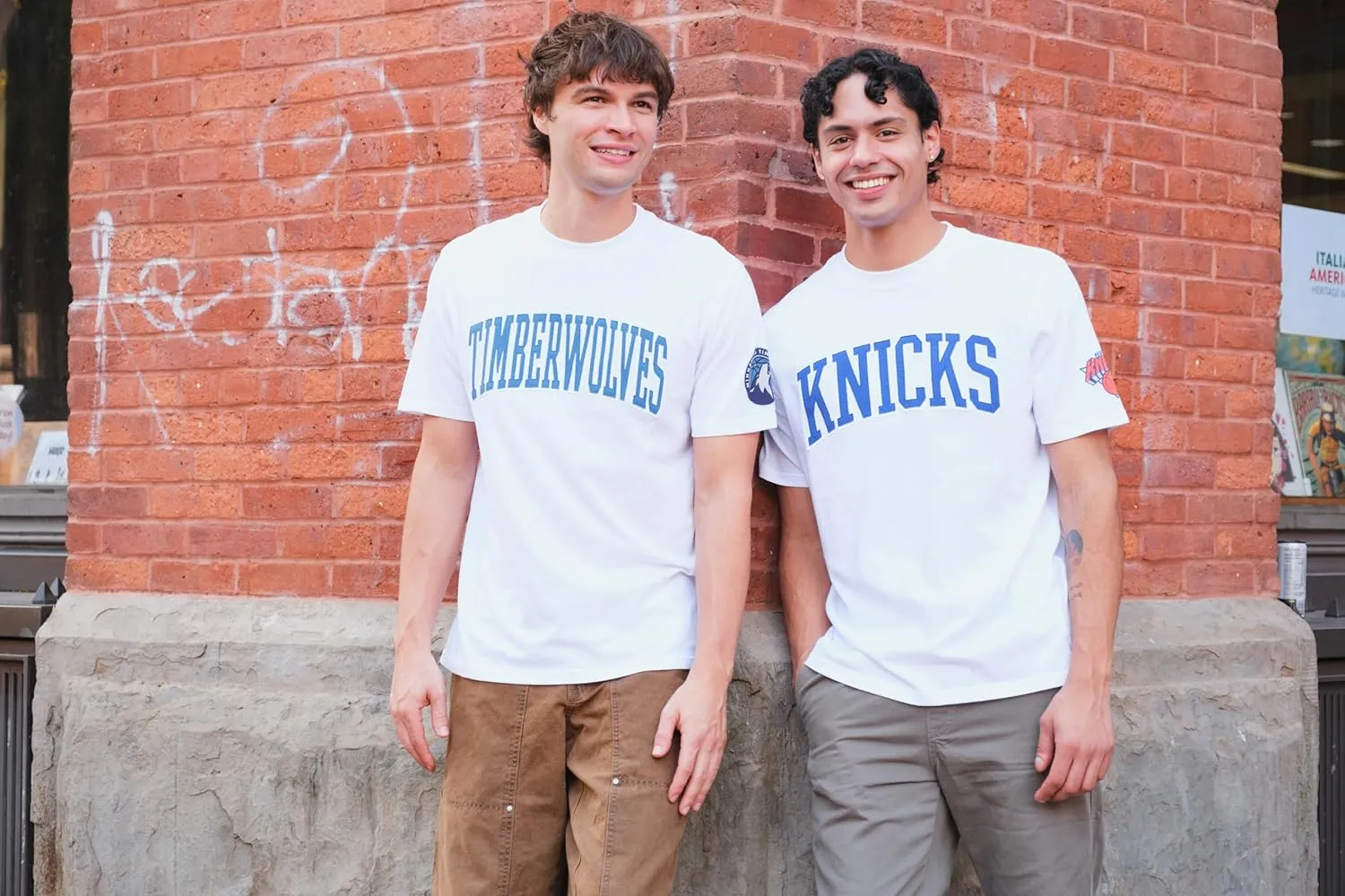 Ultra Game Men's NBA Official Embroidered Letters Super Soft T-Shirt