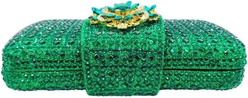UMREN Sparkly Rhinestone Evening Clutch Purses for Women Crystal Clutch Diamond Handbag Wedding Party Shoulder Crossbody Bag