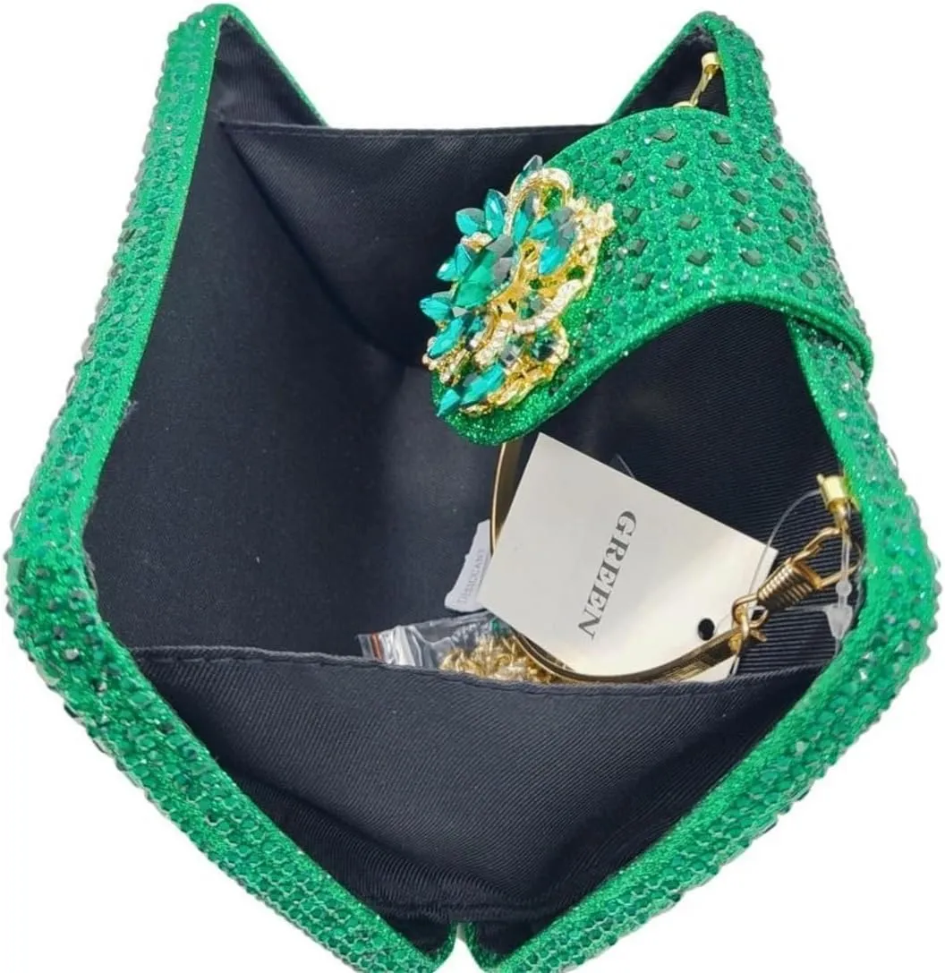 UMREN Sparkly Rhinestone Evening Clutch Purses for Women Crystal Clutch Diamond Handbag Wedding Party Shoulder Crossbody Bag