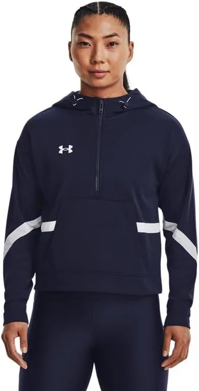 Under Armour Womens UA Storm Armour Fleece Hoodie - Water Repellent LGT Midnight Navy-white