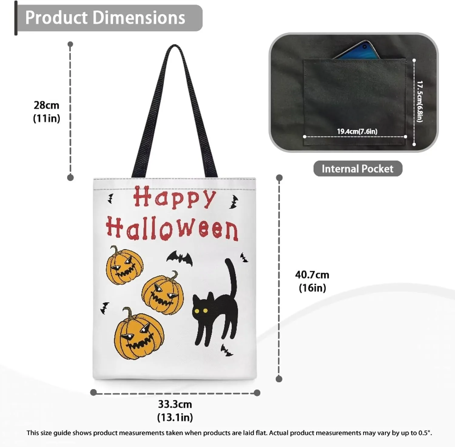 UNICEU Womens Printed Canvas Tote Shoulder Fashion Shopping Casual Foldaway Travel Bag