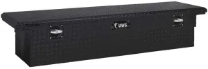UWS EC10033 Secure Lock 72-Inch Matte Black Heavy-Wall Aluminum Truck Tool Box with Low Profile, RigidCore Lid
