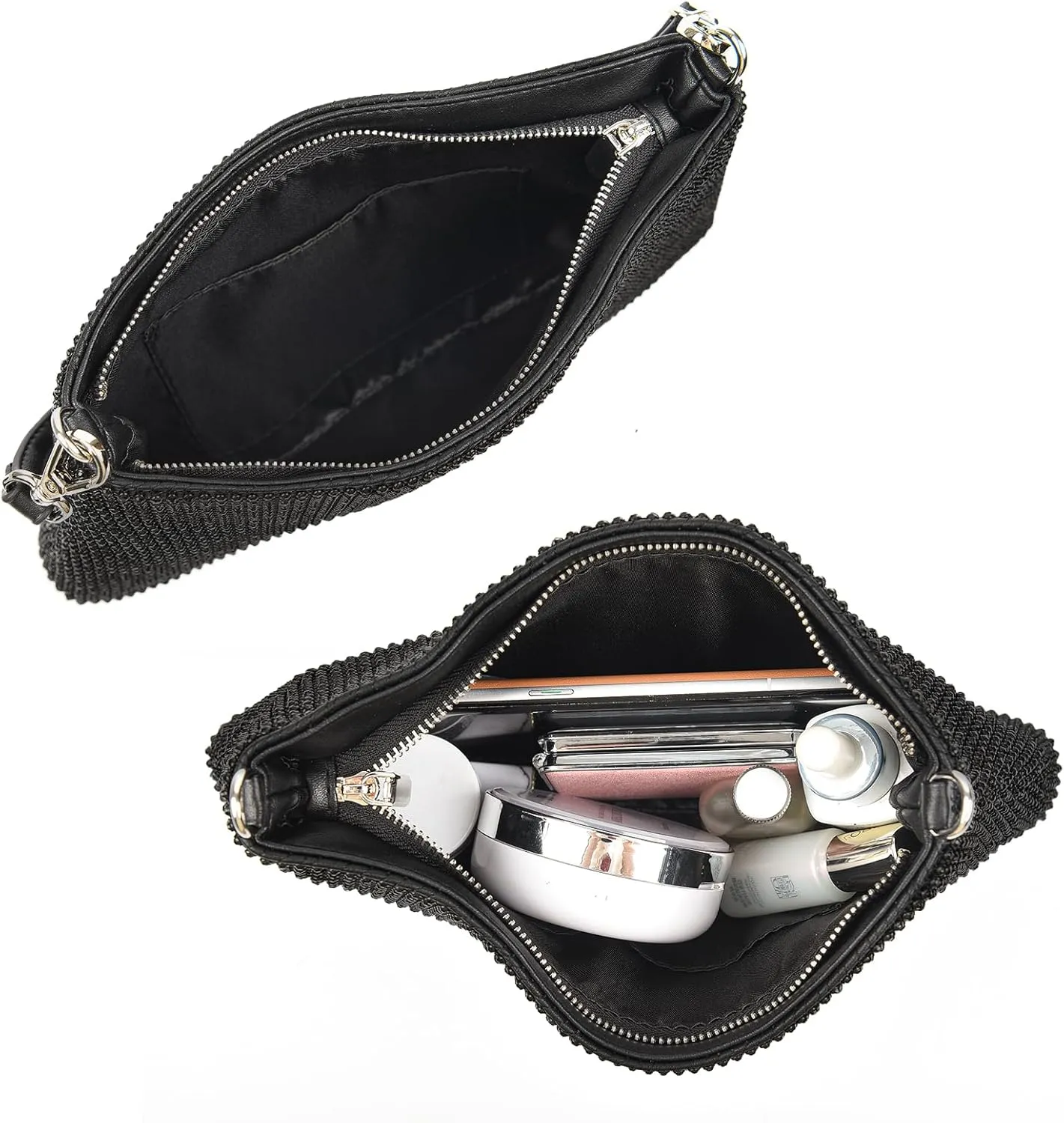 Valleycomfy Bling Evening Clutch Bag for Women Lady Girl Bride Rhinestone Purse For Prom Cocktail Party Wedding Engagement