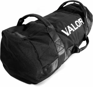 Valor Fitness Weight Training Sandbag Self Fill Duffle - 7 Grip Positions- Heavy Duty Vinyl Construction- Double Bladders Reinforced Zipper- Weightlifting Gym Conditioning- Max Weight 70 lbs -SDB-7