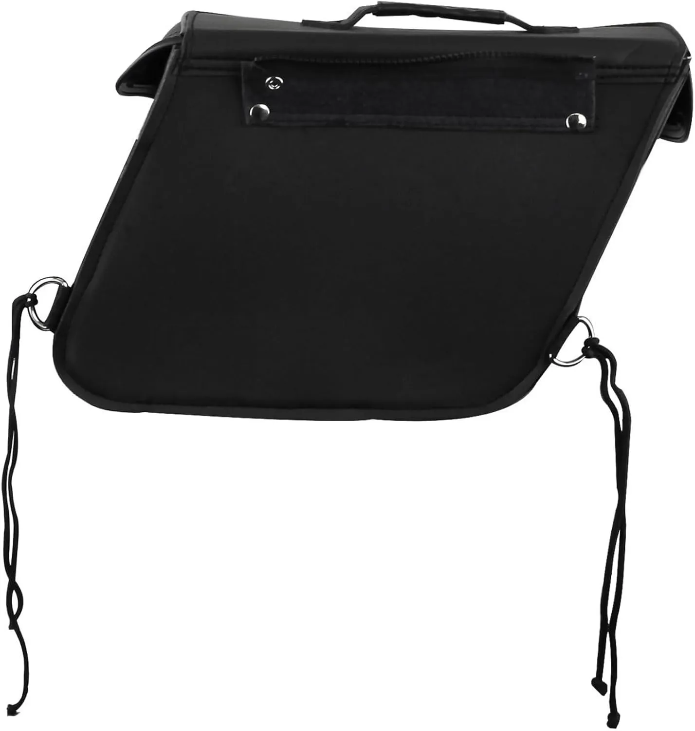 Vance Leather Road Warrior Plain Motorcycle Saddlebags 30L Durable PVC Water-Resistant, Compatible with Sportster Dyna Softail Touring Models Vstar Shadow Wide Glide (Road Warrior, Plain)
