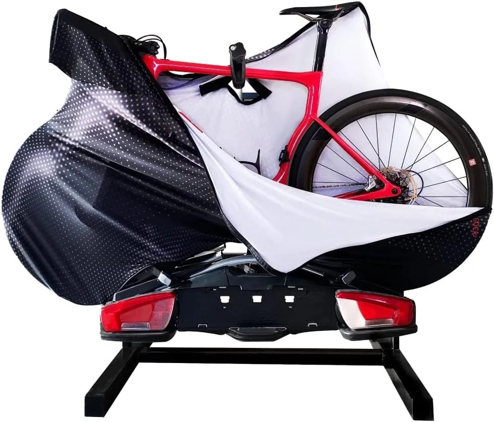VELOSOCK Water-Resistant Road Bike Cover - Premium All-Weather Bicycle Storage & Transport Protection Cover CARBON BLACK (Water Repellent-ROAD)