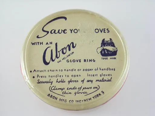 Vintage 14 K Gold Plated Abon Glove Ring in Original Box
