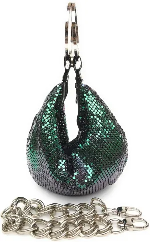 Vintage Evening Clutch Hobo Bag Wristlet Bucket Purse formal handbag for Party Wedding Prom Banquet