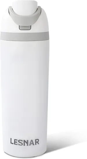 Water Bottle 24 oz insulated stainless water bottle Leak Proof push button for School Travel Sports and Gym BPA- Free