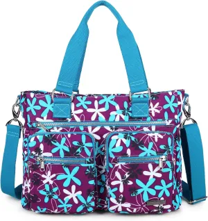 Water Repellent Nylon Shoulder Handbag - Laptop Tote Briefcase Clinical Bag