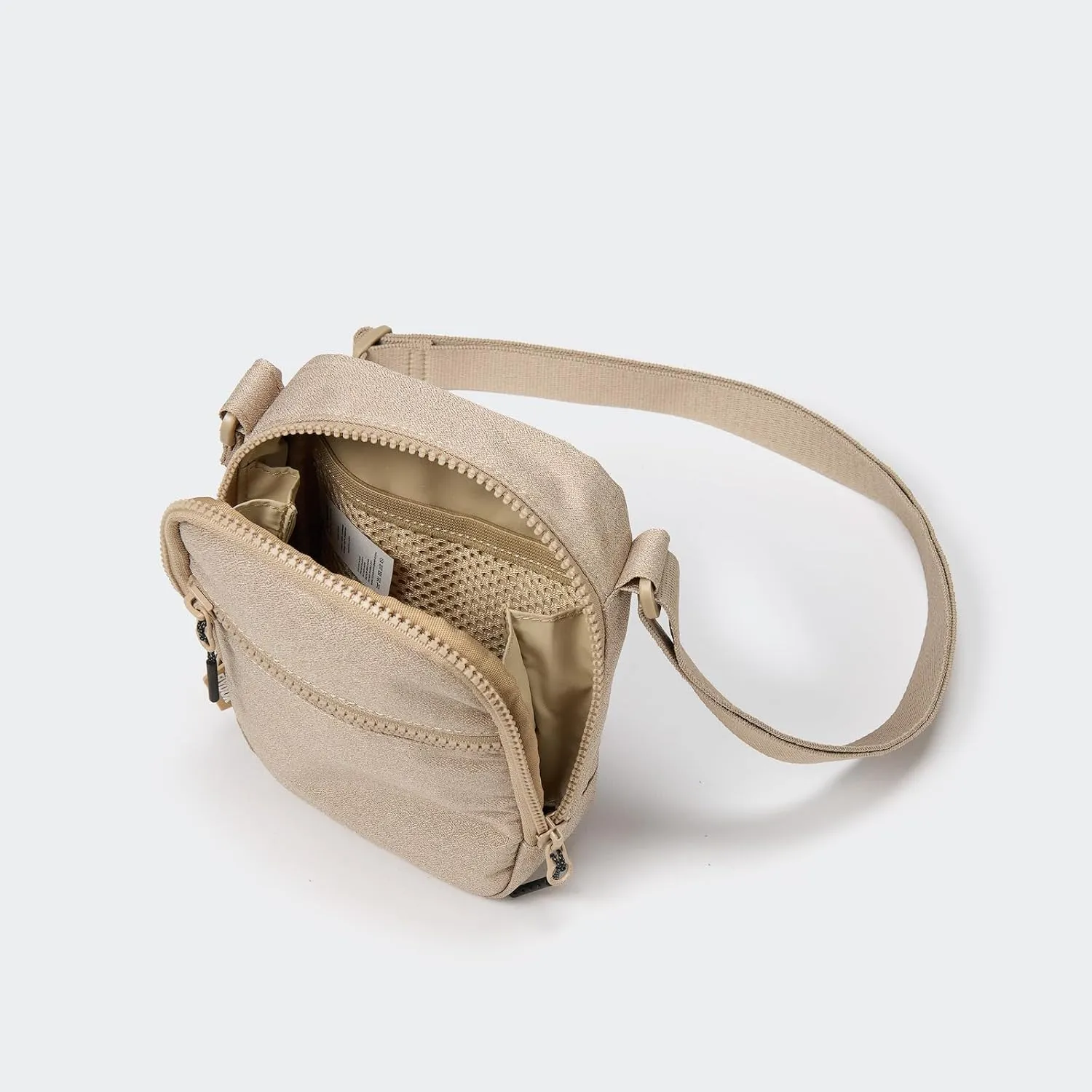 Water-Repellent Travel Crossbody Bag, Adjustable Strap, Fits Phone, Passport, Cards.