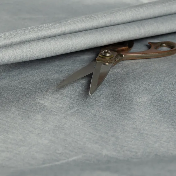 Wazah Plain Velvet Water Repellent Treated Material Light Blue Colour Upholstery Fabric CTR-1702