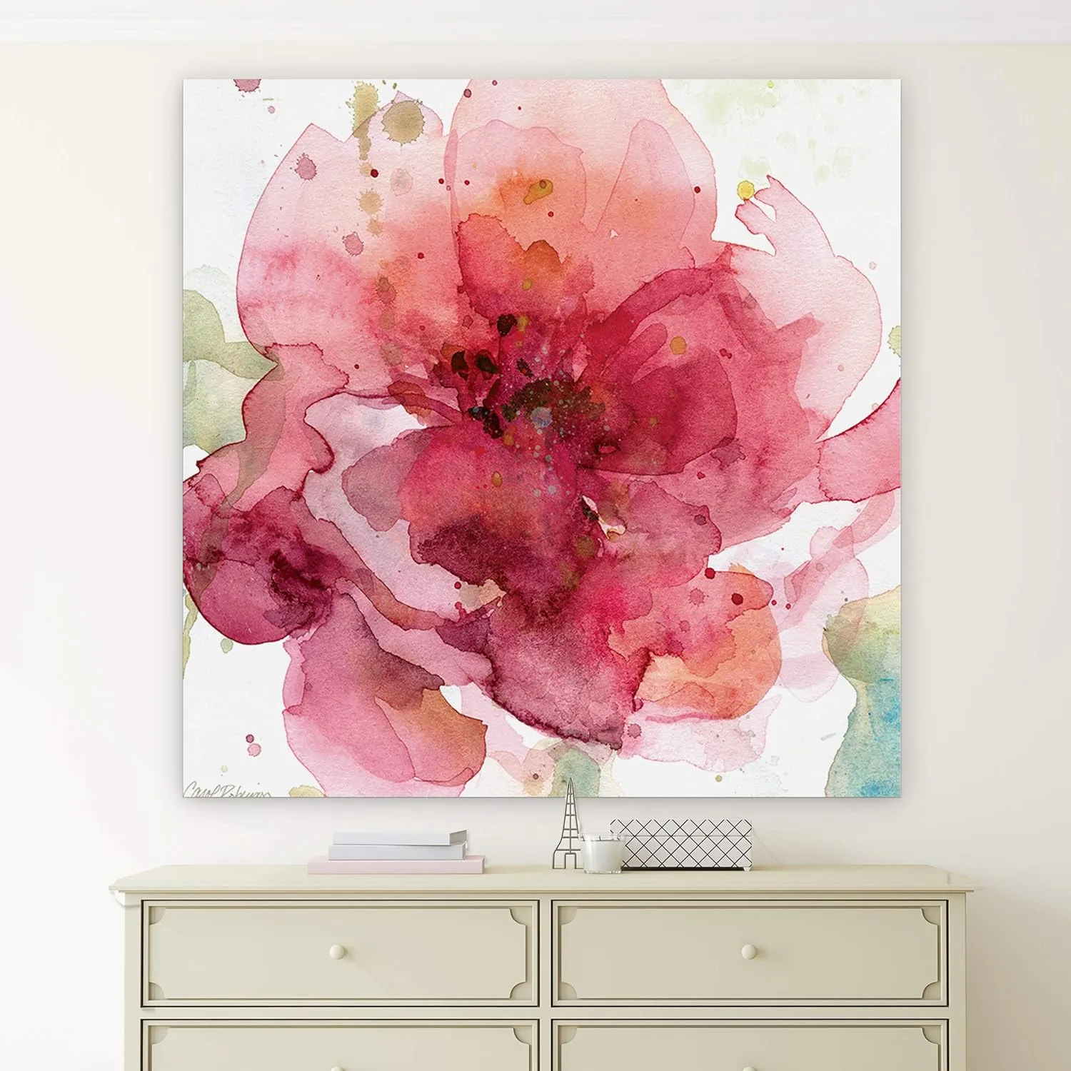 Wexford Home Bold Blush I -Gallery Wrapped Canvas Art Print, 40x40,