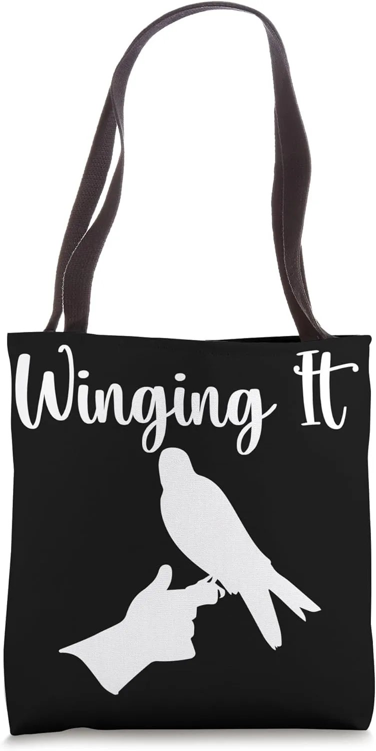 Winging It Wingman Bird Training Falconry Hawking Falconer Tote Bag