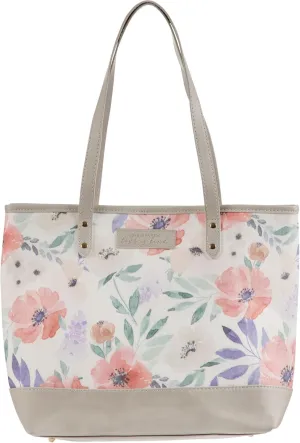 WITH LOVE Fashion Canvas Tote Bag for Women – Reusable Sturdy Shopping Handbag for Travel, Groceries, & Supplies