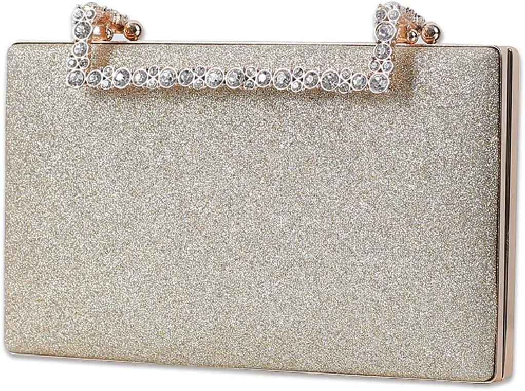 Women Clutch Purse Glitter Evening Bag Sequins Clutch Bag Sparkly Handbag Bridal Wedding Purse