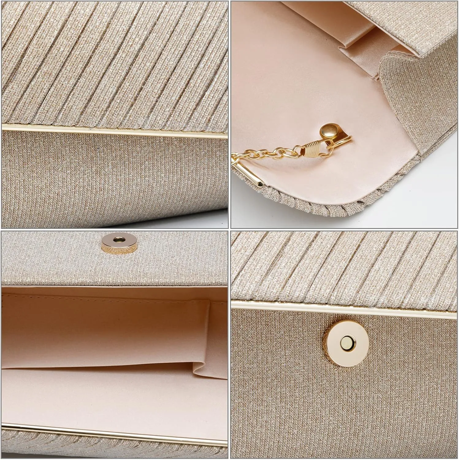Women Evening Bag Clutch Rhinestone Envelope Party Handbag Bridal Prom Purse