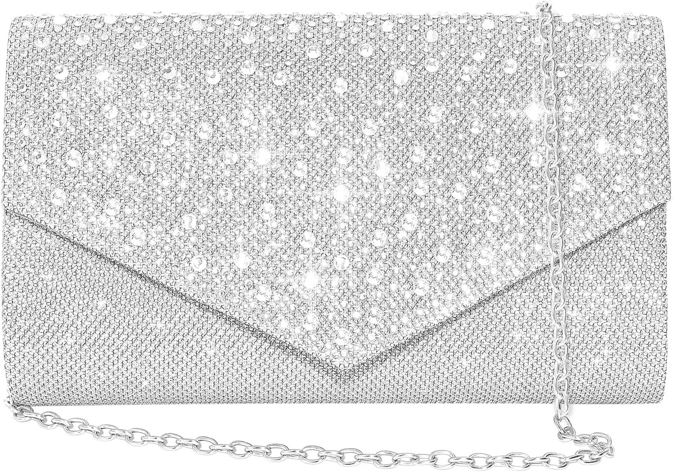 Women Evening Bag Clutch Rhinestone Envelope Party Handbag Bridal Prom Purse