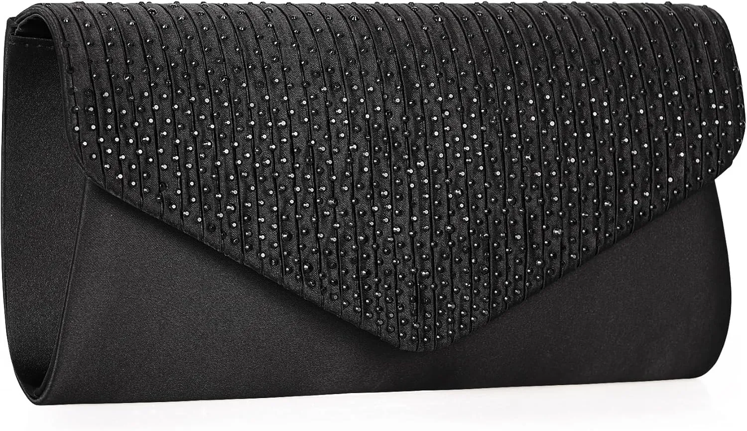 Women Evening Bag Crystal Wedding Clutch Purse Rhinestone Envelope Handbag for Prom Cocktail Party