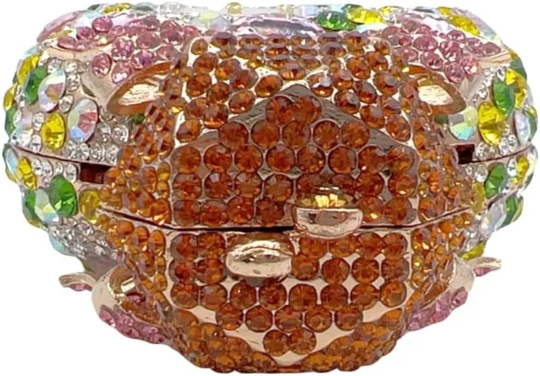 Women Rhinestone Perfume Bottle Clutch Purse Luxury Shell Crystal Evening Bag Cute Diamond Wedding Party Handbag