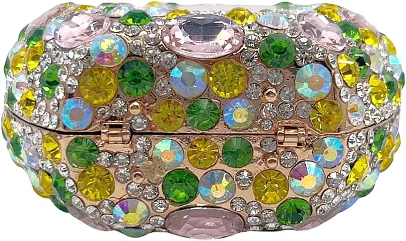 Women Rhinestone Perfume Bottle Clutch Purse Luxury Shell Crystal Evening Bag Cute Diamond Wedding Party Handbag