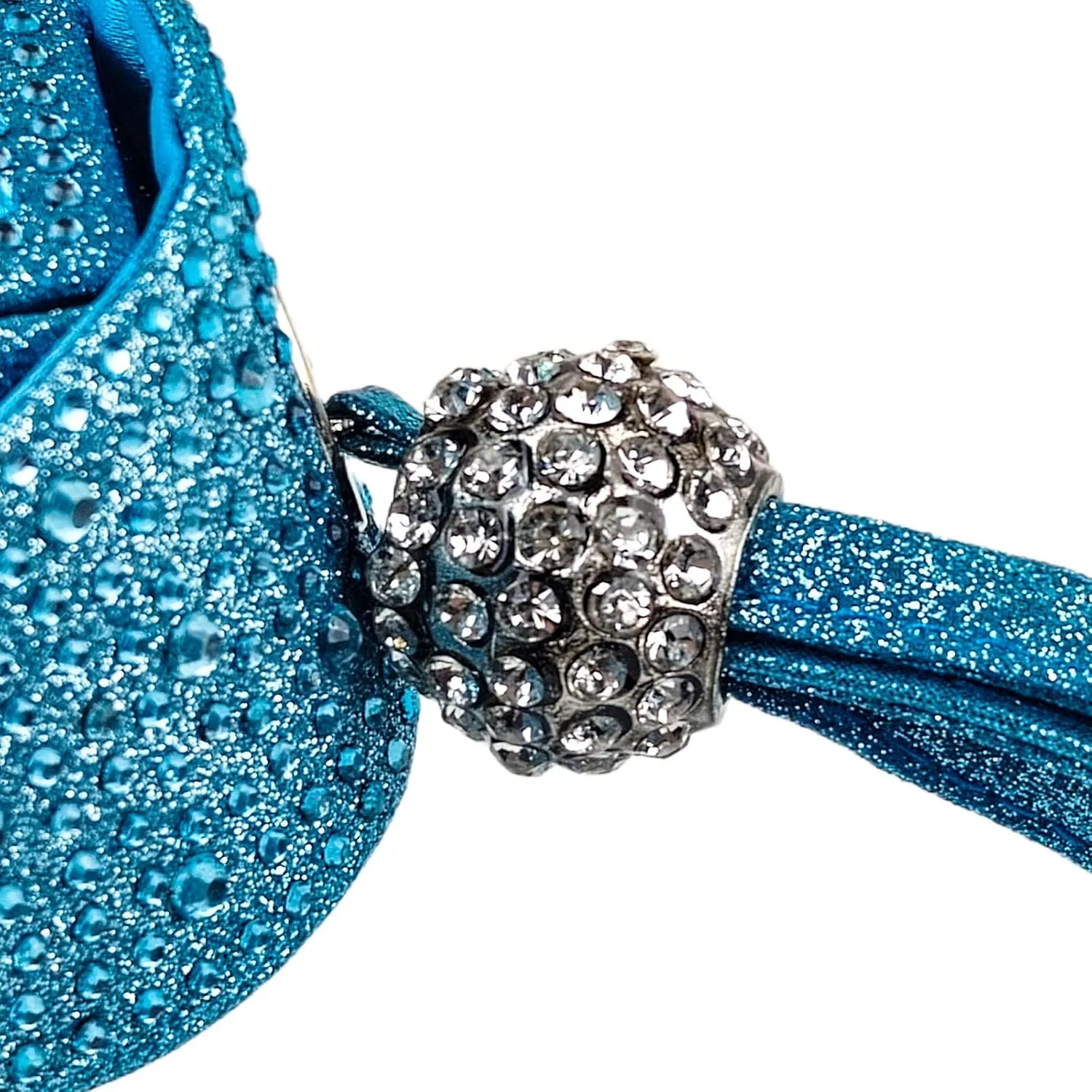 Women Rhinestone Unique Evening Bag Triangle Handbag Wristlet Clutch Purse Wrist Bag