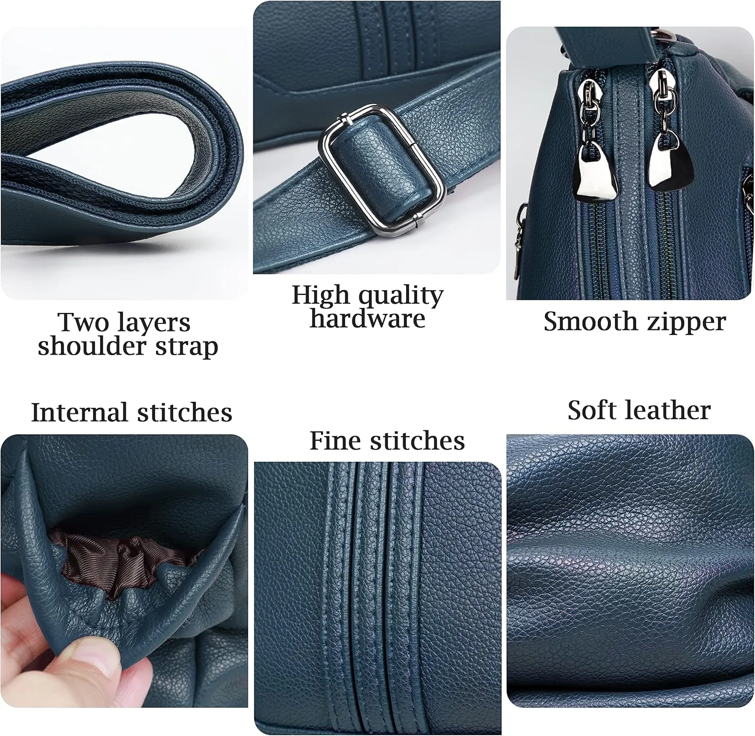 Women Soft PU Leather Shoulder Handbag Multi Pocket Crossbody Bag Ladies Medium Roomy Purses Fashion Tote Top Handle Satchel