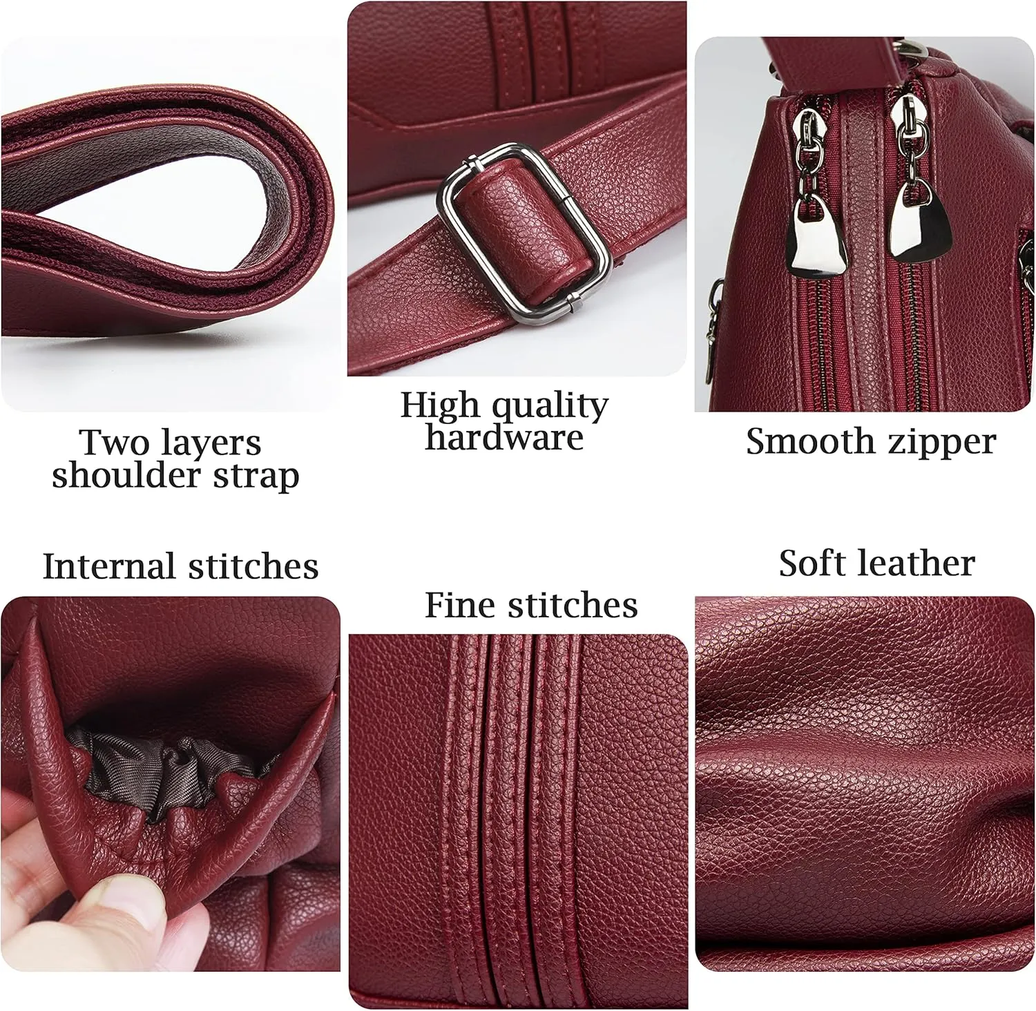 Women Soft PU Leather Shoulder Handbag Multi Pocket Crossbody Bag Ladies Medium Roomy Purses Fashion Tote Top Handle Satchel