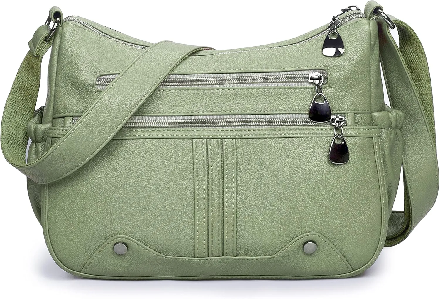 Women Soft PU Leather Shoulder Handbag Multi Pocket Crossbody Bag Ladies Medium Roomy Purses Fashion Tote Top Handle Satchel