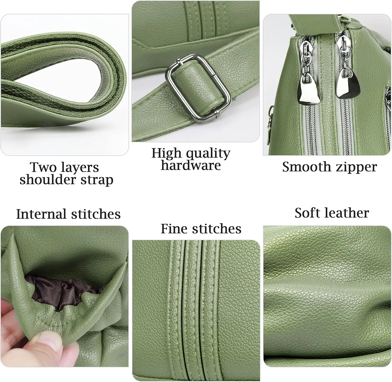 Women Soft PU Leather Shoulder Handbag Multi Pocket Crossbody Bag Ladies Medium Roomy Purses Fashion Tote Top Handle Satchel