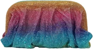 Women Sparkly Evening Clutch Bling Rhinestone Bride Purse Party Prom Cocktail Wedding Handbag
