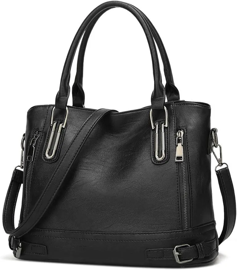Women Tote Bag Handbags PU Leather Fashion Hobo Shoulder Bags with Adjustable Shoulder Strap