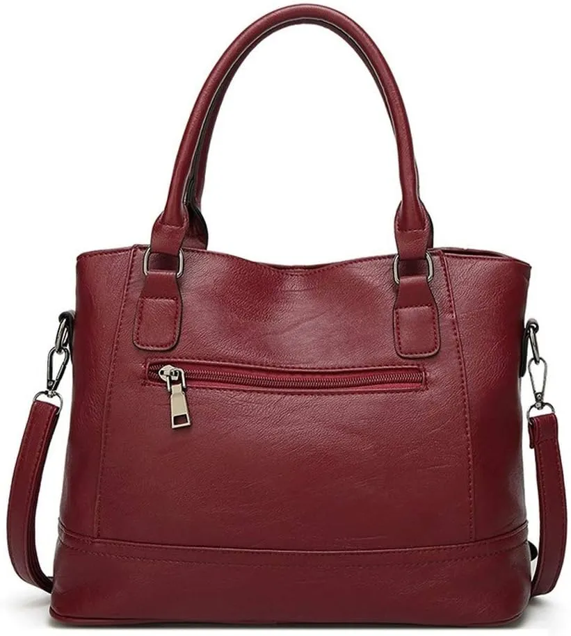 Women Tote Bag Handbags PU Leather Fashion Hobo Shoulder Bags with Adjustable Shoulder Strap