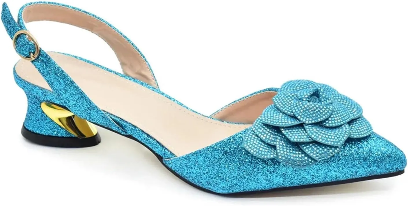 Womens 2025 Satin Clutch Purse Bag Italian Wedding Shoes Set Rhinestone Luxury Party Pumps and Matching Evening Bag