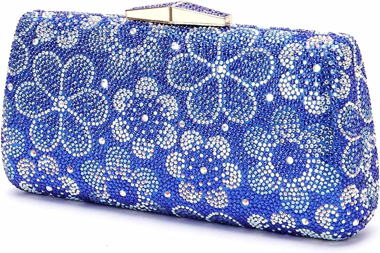 Women's Birthday Party Shoe Bag Suit Crystal Clutch Bag Rhinestone Wedge Heels Plus Size Slippers for Wedding Dinner