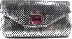 Womens clutch metal mesh evening purse bag for Cocktail Party Prom Wedding Banquet