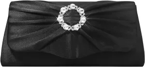 Womens Evening Bag Sparkly Bow Rhinestone Clutch Purses for Women Wedding Party Purses Glitter Cocktail Prom Handbags