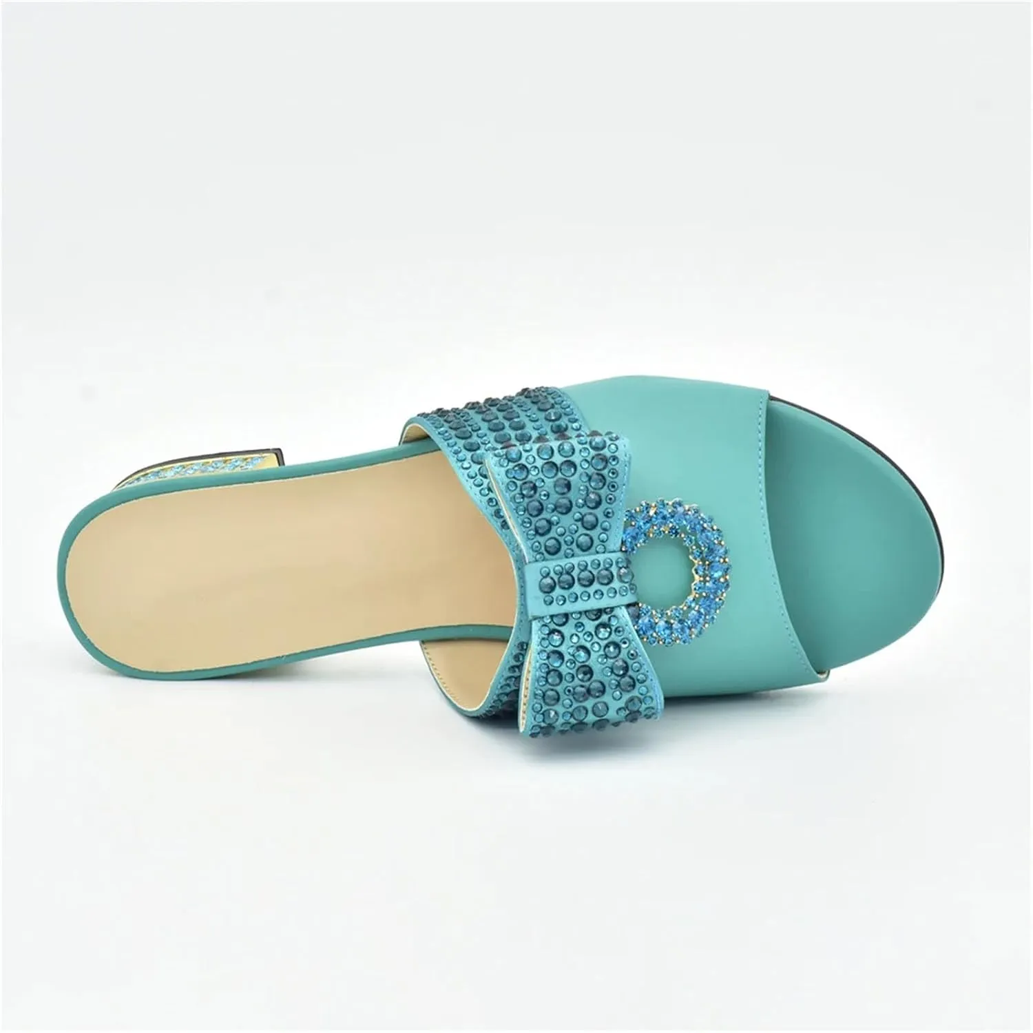 Womens Italian Bow Rhinestone Shoes and Bags Decorated with Crystal Luxury Designers Clutch Purse for Wedding Party