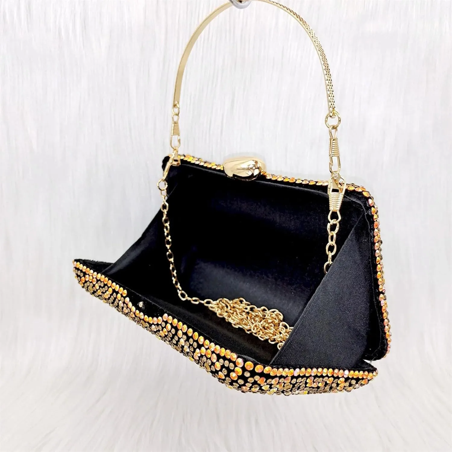 Womens Italian Fashion Crystal Sandals Nigeria Africa Popular High Heel Shoe Bag Set Casual Versatile Fish Mouth Shoes