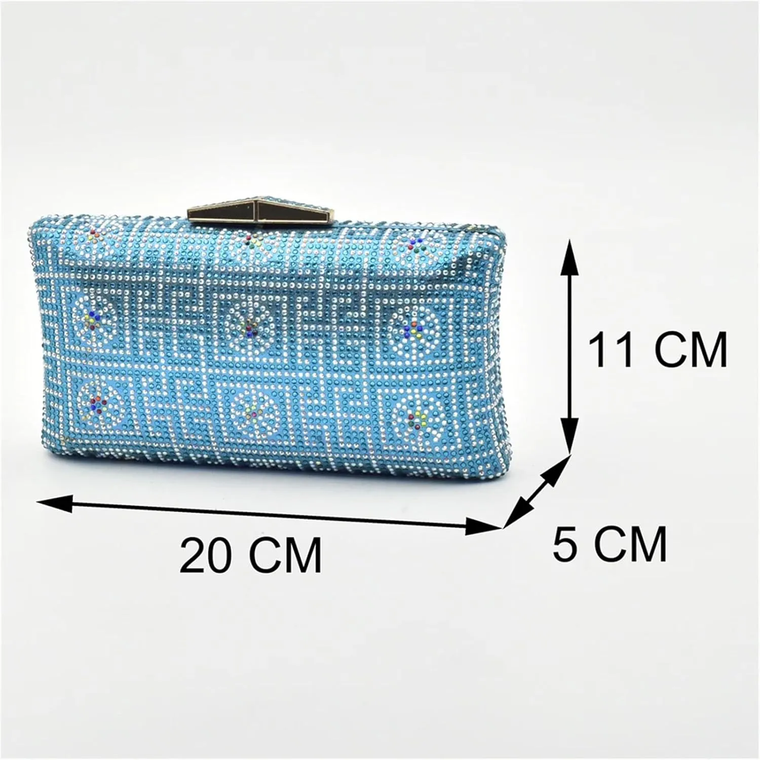 Womens Italian Matching Shoe and Bag Set Decorated with Rhinestone Evening Handbags Crystal Nigerian Shoes