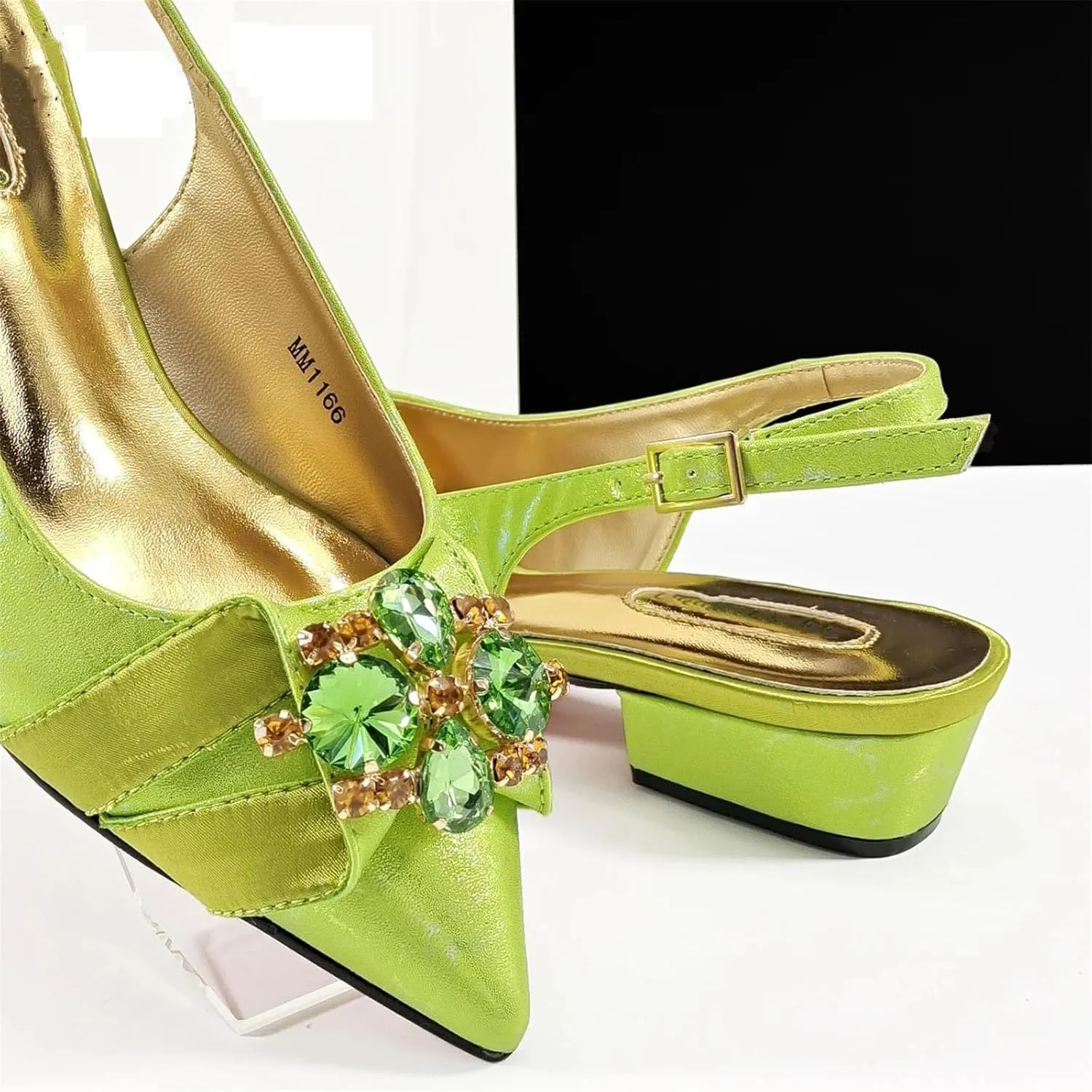 Women’s Italian Style Luxury Wedding Shoes and Matching Clutch Combo Rhinestone Accented Heels for Bride